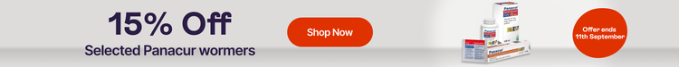15% off selected Panacur wormers - Shop Now