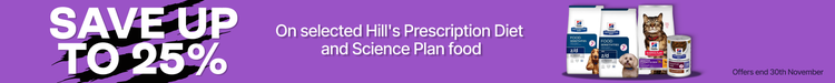 Save up to 25% On selected Hill&#39;s Prescription Det and Science Plan food
