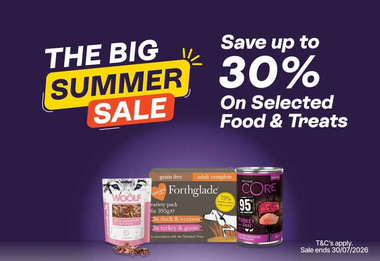 The Big Summer Sale - Save up to 30% Food &amp; Treats
