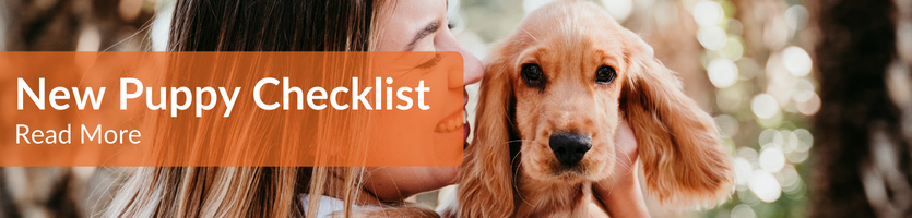 New puppy checklist header