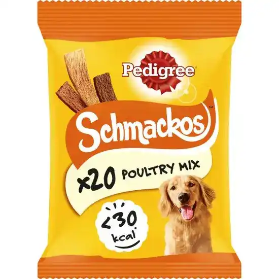 Pedigree Schmackos Dog Treats with Poultry 180 Pieces 16354