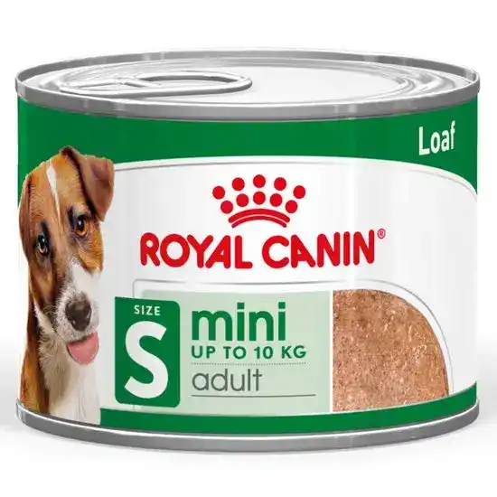 ROYAL CANIN Small Breed Mini Adult Wet Dog Food Loaf 12 x 195g TIns 17786
