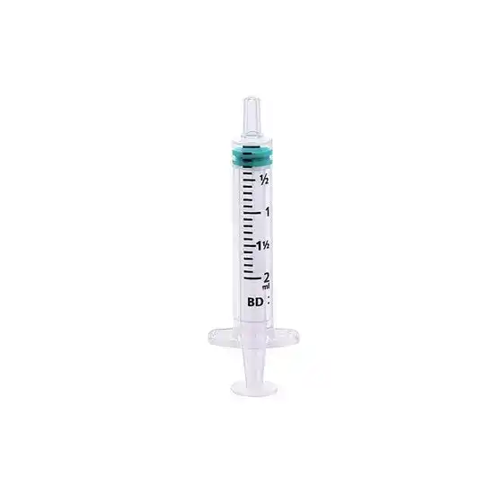 BD Emerald Centric Tip 3-Part Syringes 2ml Box of 100 16159