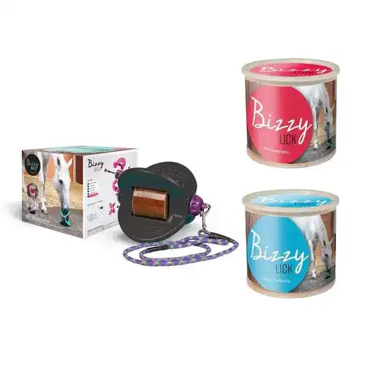 Bizzy Horse Toy & Treat Bundle: Black Ball