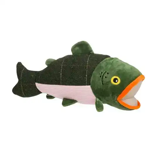 House of Paws Tweed Salmon Plush Dog Toy 18893