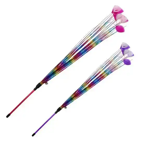 Ancol Rainbow Feather Cat Teaser Toy 19133