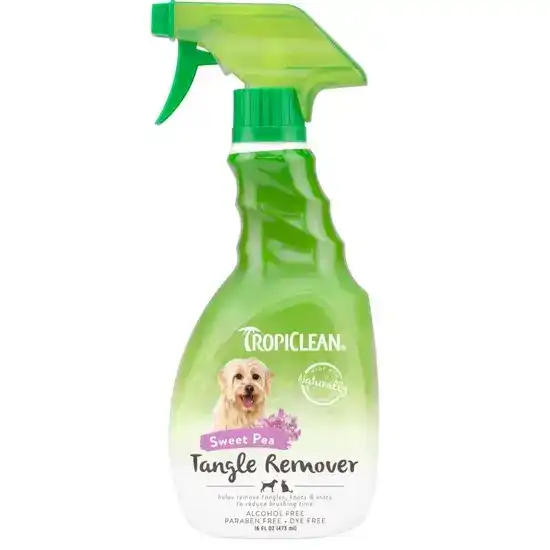 TropiClean Tangle Remover Spray for Cats and Dogs Sweet Pea 473ml Bottle 2248