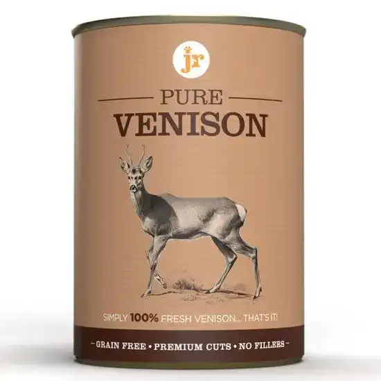 JR Pet Products Pure Venison Topper & Mixer for Dogs 1 x 400g Can 18880