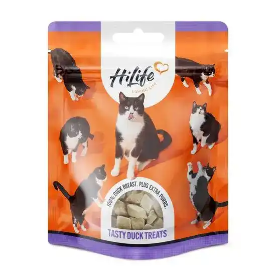 HiLife It's Only Natural Grain Free Cat Treats Duck Breast 3 x 10g 17795