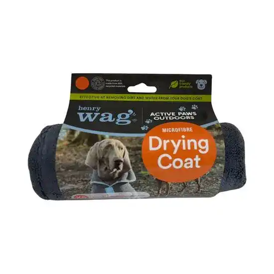 Henry Wag Microfibre Dog Drying Coat 18913