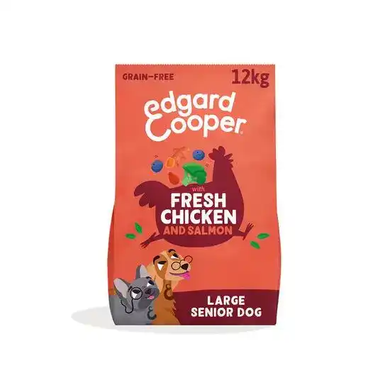 Edgard & Cooper Grain Free Large Senior Dry Dog Food Chicken & Salmon 21050