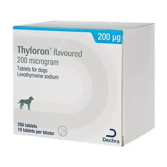 Thyforon Flavoured Tablets for Dogs 200 micrograms 2746