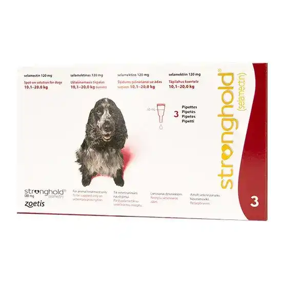 Stronghold Spot-On Solution for Medium Dogs 120mg (10.1kg-20kg) 3078