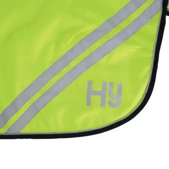 Hy Equestrian Reflector Mesh Exercise Sheet Yellow 20826