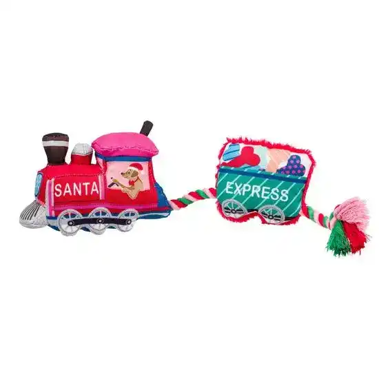 House of Paws Merry & Bright Santa Paws Express Dog Toy 18689