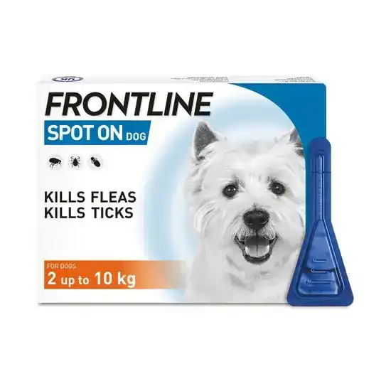 FRONTLINE SPOT-ON Flea & Tick Treatment for Small Dogs (2kg-10kg) 2262
