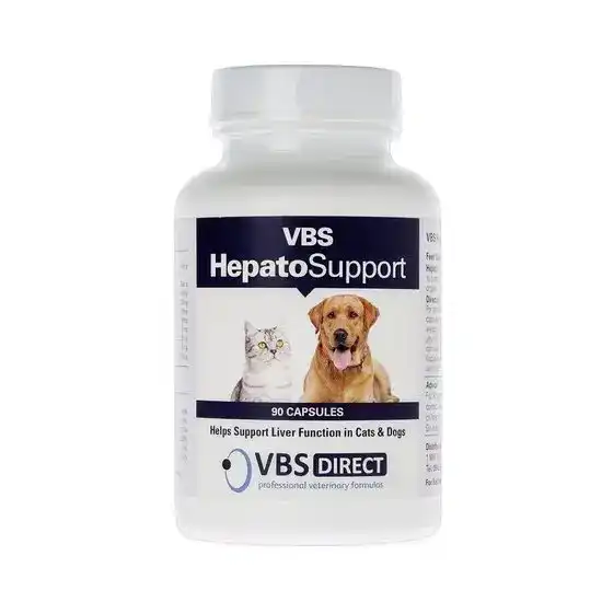 VBS Hepato Support Liver Function Supplement Capsules for Cats & Dogs 2755