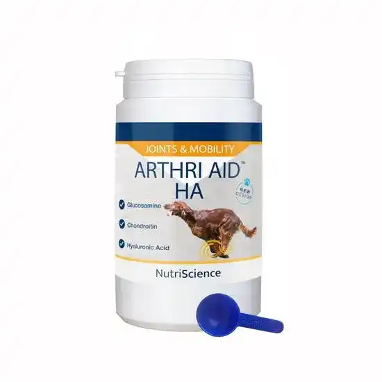 NutriScience Arthri Aid HA Joint & Mobility Supplement Powder for Dogs & Cats 400g Tub 1821