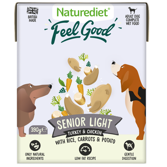 Naturediet Feel Good Senior Light Wet Dog Food with Turkey