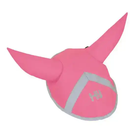 Hy Equestrian Reflector Luminous Ear Bonnet Pink 20821