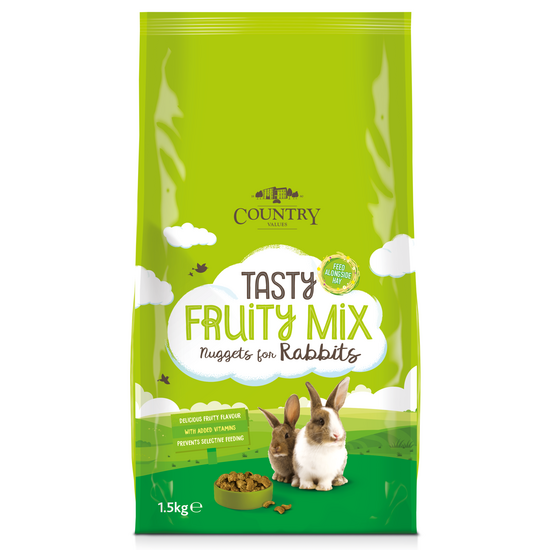 Burgess Country Value Rabbit Tasty Fruity Mix Nuggets 1.5kg 16985