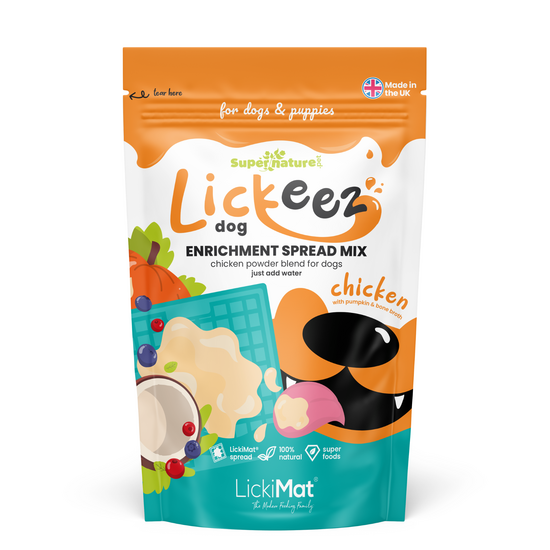 Lickeez Dog Chicken Enrichment Spread Mix for Dogs 1 x 100g 19507