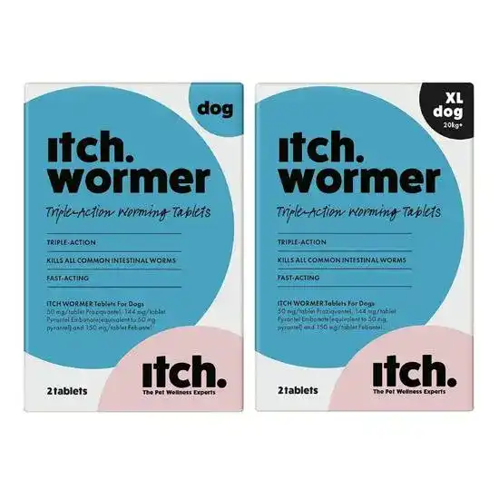 Itch Wormer Tablets for Dogs & Puppies (3kg and over) 19432