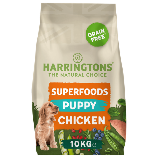 Harringtons Superfoods Grain Free Puppy Dry Dog Food Chicken and Vegetables 10kg 18062