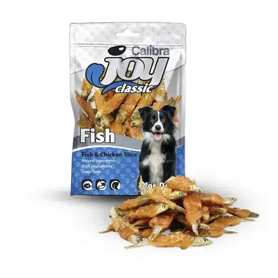 Calibra Joy Classic Treat Slices for Dogs with Fish & Chicken 1 x 80g 16257