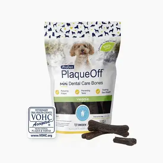 ProDen PlaqueOff Mini Dental Care Bones for Small Dogs Vegetable Fusion 1 x 340g 18845
