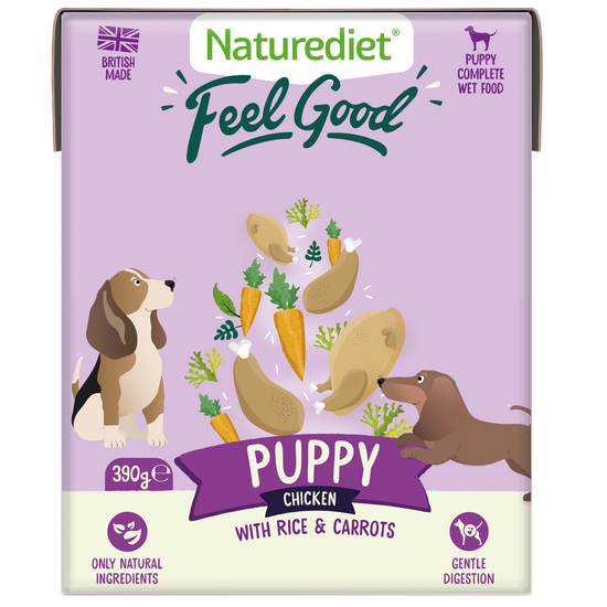 Naturediet Feel Good Puppy Wet Dog Food with Chicken