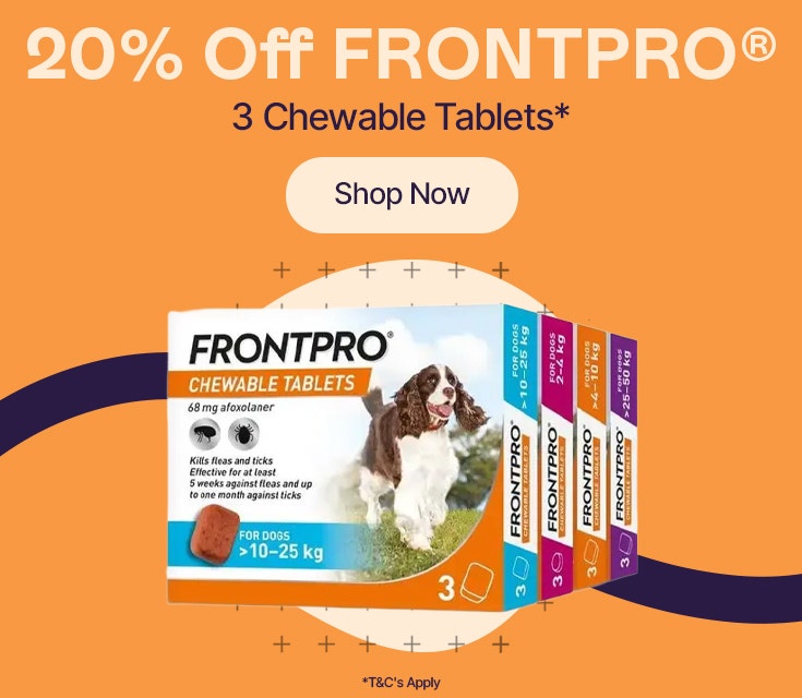 20% Off Frontpro - 3 chewable tablets*