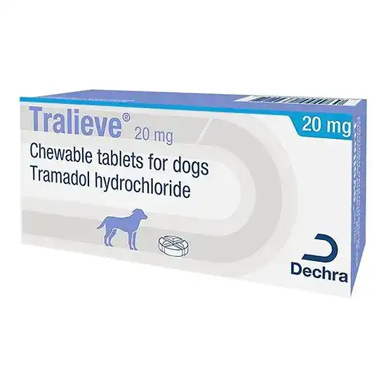 Tralieve Chewable Tablets for Dogs 20mg 4444