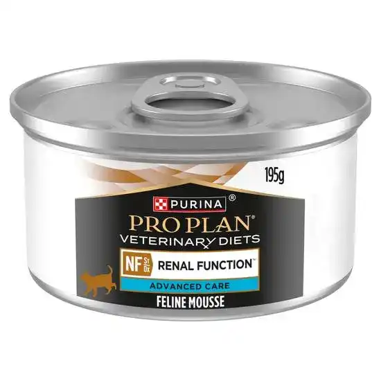 PURINA PRO PLAN VETERINARY DIETS Adult NF Renal Function Advanced Care Wet Cat Food Mousse 24 x 195g Tins 15589
