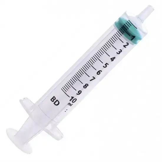 Emerald Disposable Luer Slip Concentric 3 part Syringes 10ml Box of 100 2689