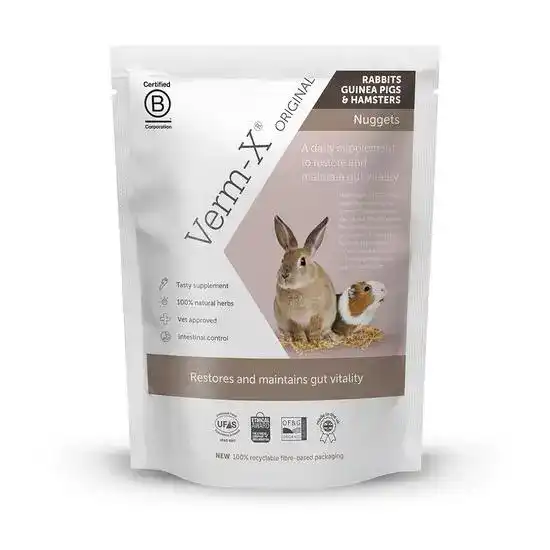 Verm-X Original Gut Vitality & Maintenance Supplement Nuggets for Rabbits