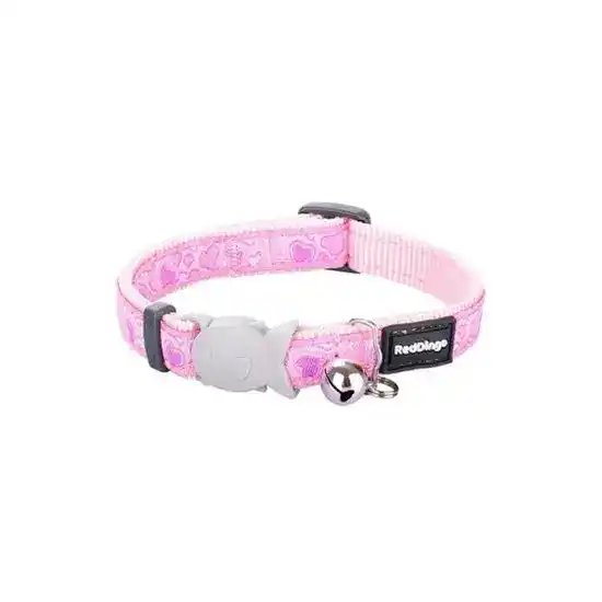 Red Dingo Pink Breezy Love Heart Cat Collar 2051