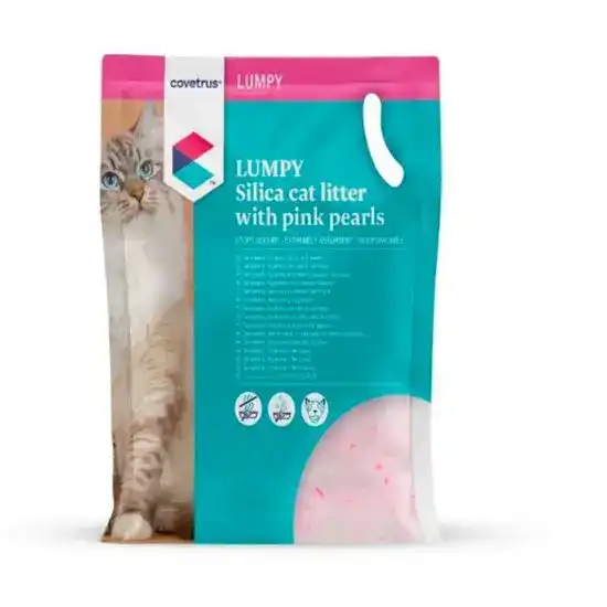Covetrus LUMPY Silica Cat Litter with Pink Pearls 16469