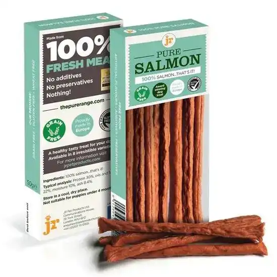 JR Pet Products Pure Salmon Sticks Treats for Dogs 1 x 50g 18885