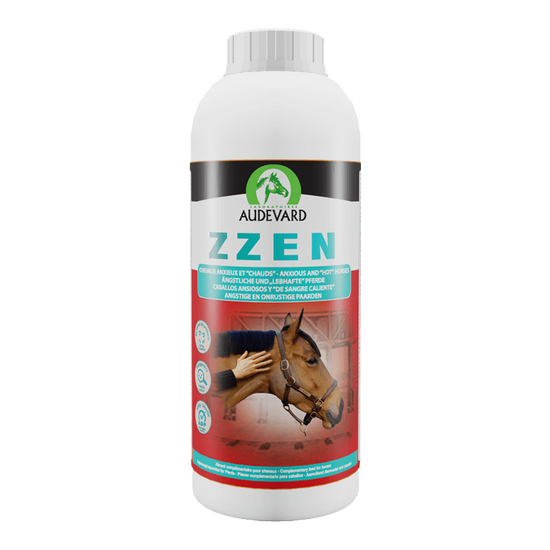 Audevard Zzen Anxious Behaviour Nutritional Support Liquid for Horses 1 Litre Bottle 11549