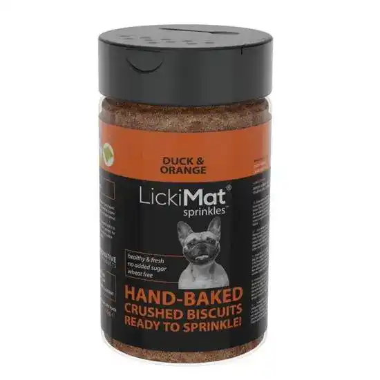 LickiMat Sprinkles Hand-Baked Crushed Biscuits Dog Treats with Duck & Orange 19018