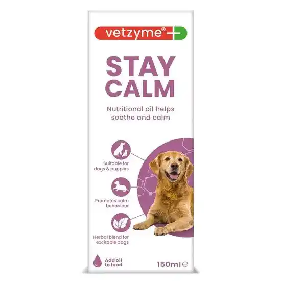 Vetzyme Stay Calm Nutritional Oil for Dogs & Puppies 17991