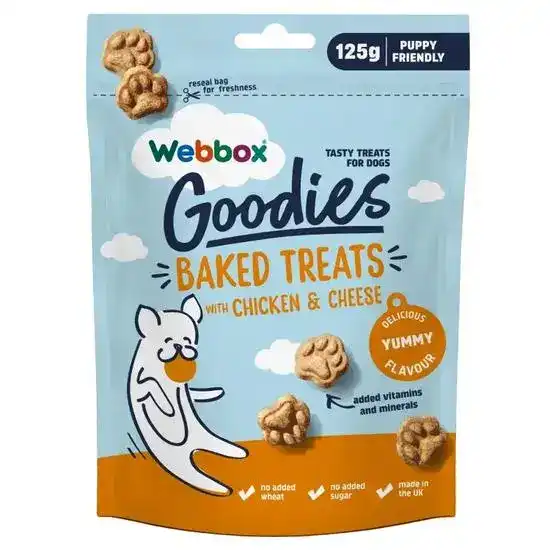 Webbox Goodies Baked Dog Treats Chicken and Cheese 21178