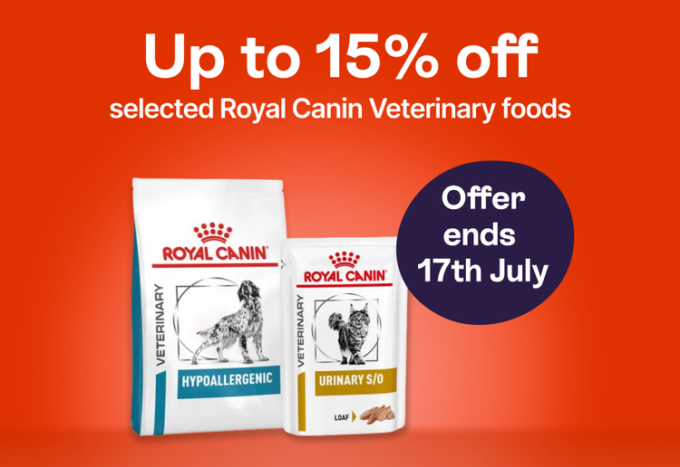 Up to 15% off selected Royal Canin Veterinary foods