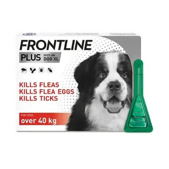 FRONTLINE PLUS Spot-On Flea and Tick Treatment for Extra Large Dogs (over 40kg) 9994