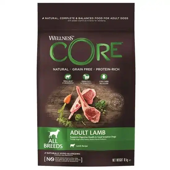 Wellness Core Adult Dry Dog Food with Lamb 17032
