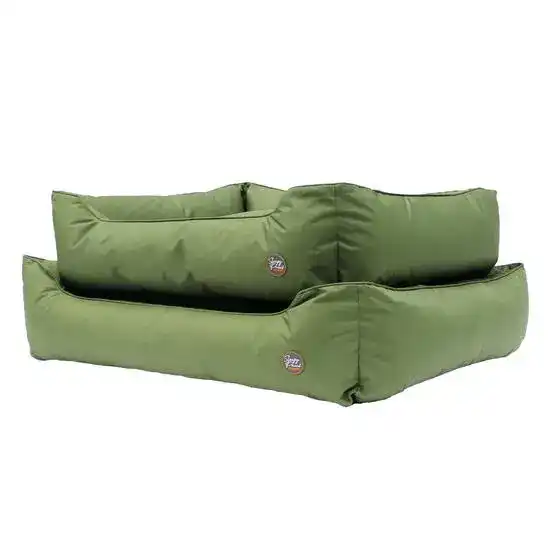 Ancol Sleepy Paws Performance Square Dog Bed Oxford Green 19077
