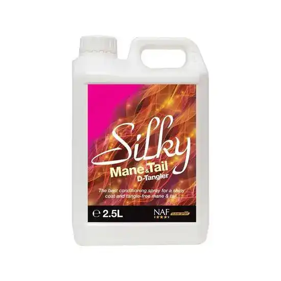 NAF Silky Mane & Tail D-Tangler Spray for Horses 2.5L Refill 19443