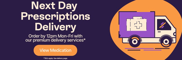 Next Day Prescriptions Delivery - Order and upload a valid prescription before 12pm Mon-Thurs