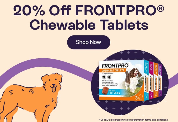 20% Off FRONTPRO Chewable Tablets*